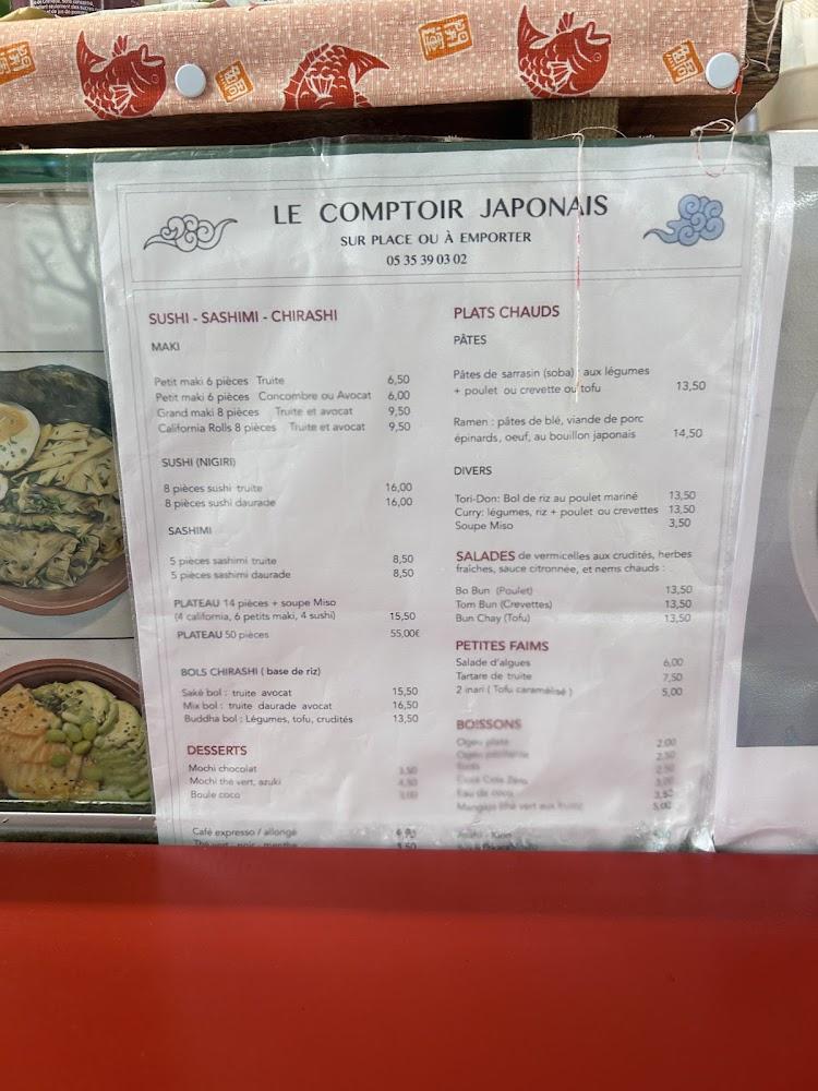 Le Comptoir Japonais (Sushi - Ramen) - Menu Image 3